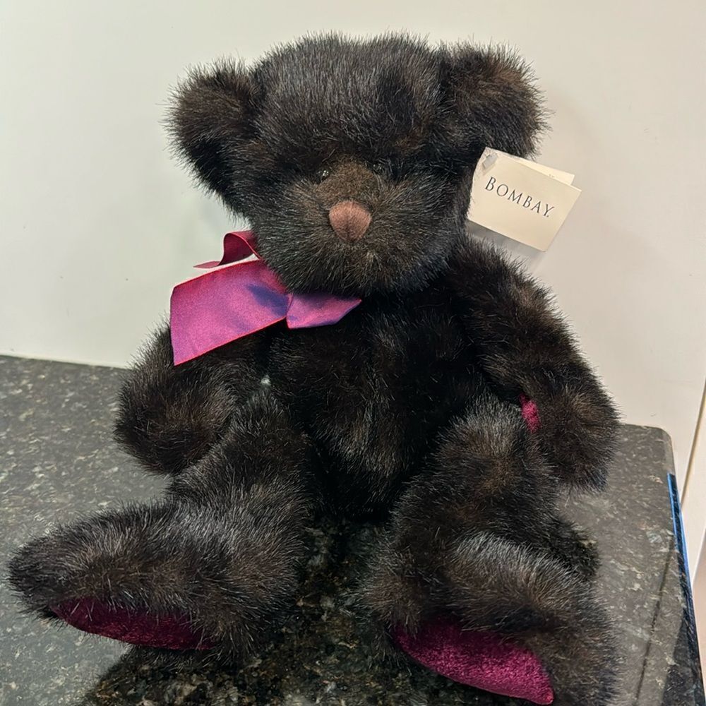 Bombay Company Limited Edition Brown Bear Stuffed Plush Wilson